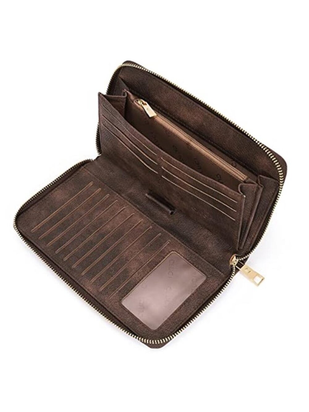 Womens RFID Blocking Wallet Wristlet Clutch Zip Around Card Holder Organizer